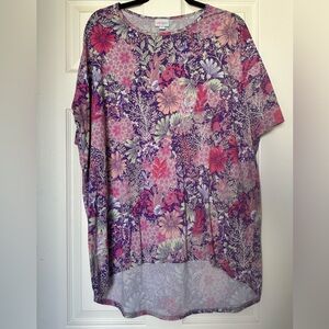 LuLaRoe Purple and Pink Floral Top